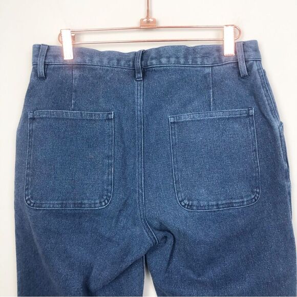 TAYLOR STITCH | Button Fly Cropped Jeans Seam Detail Women’s Size 30 (10) - Picture 9 of 9